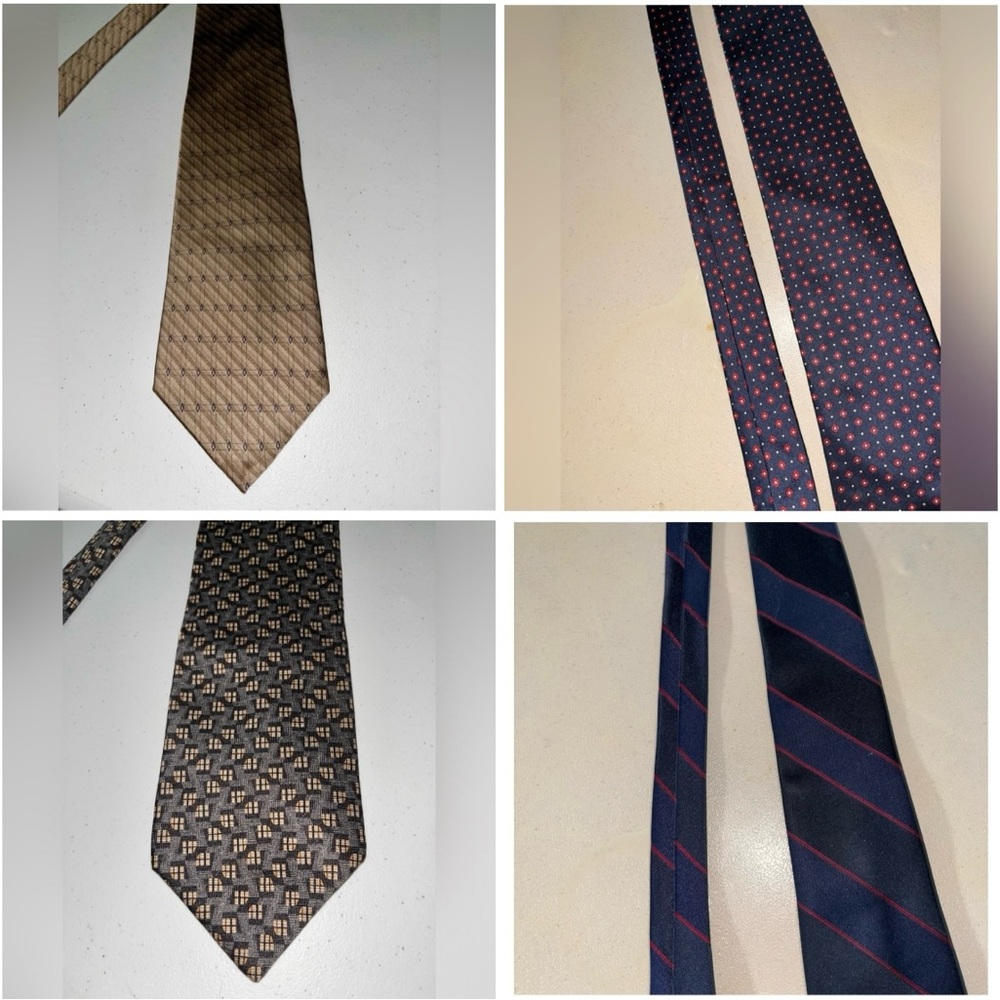 Bundle of 4 Patterned Neck Ties